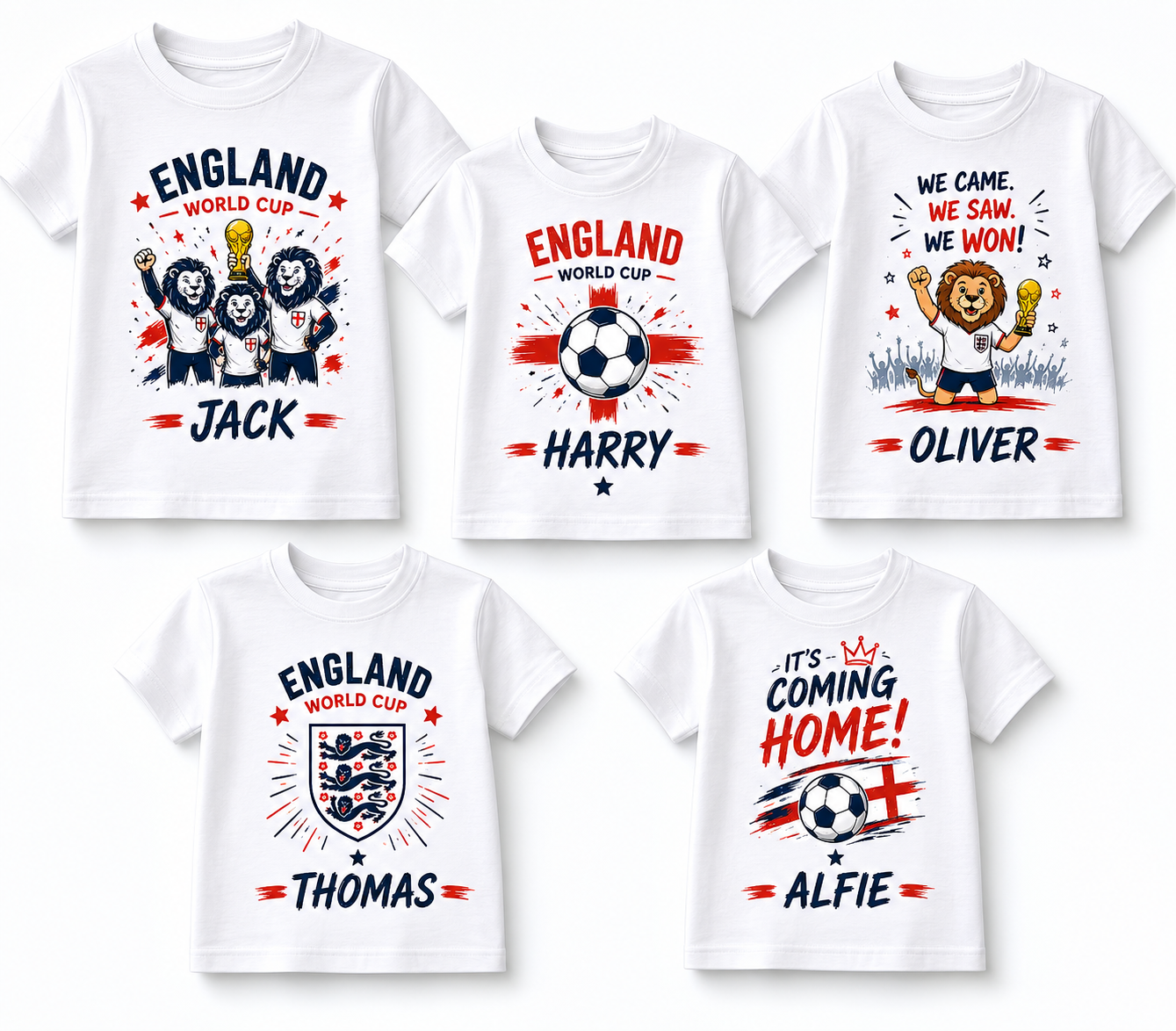 England World Cup 2026 personalised T-shirt