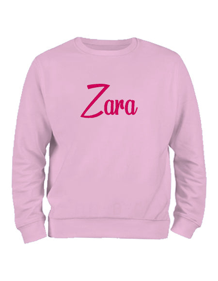 Kids personalised embroidered name sweater