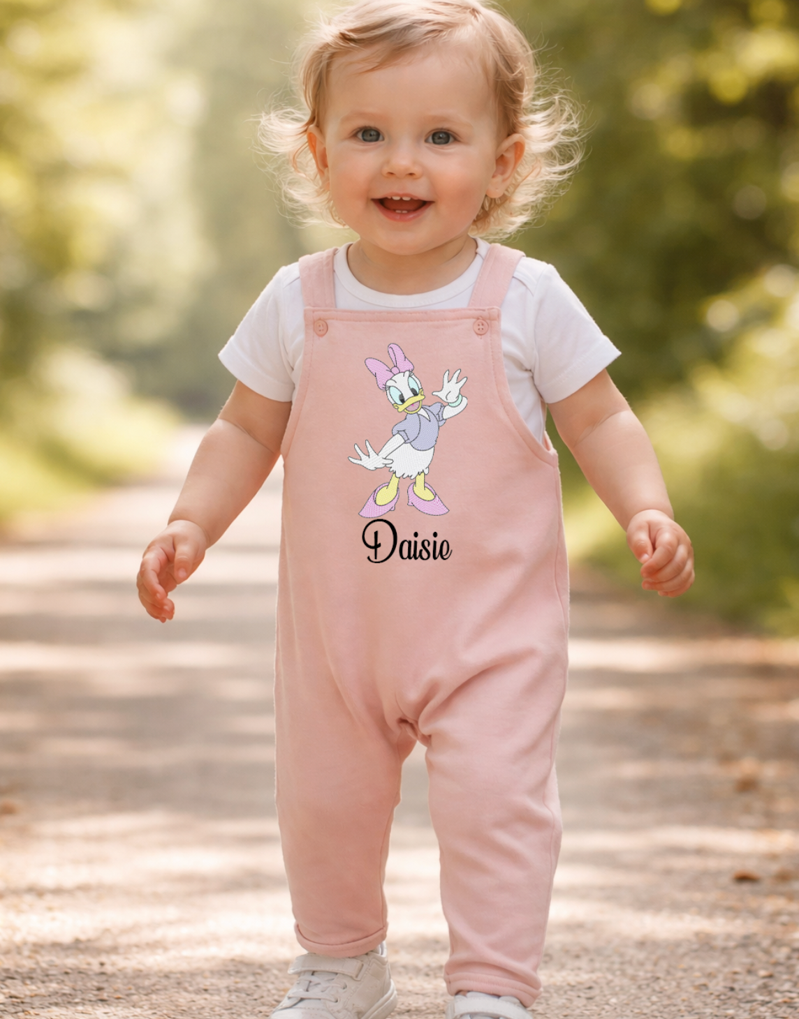 Daisy Duck Personalised Kids dungaree set