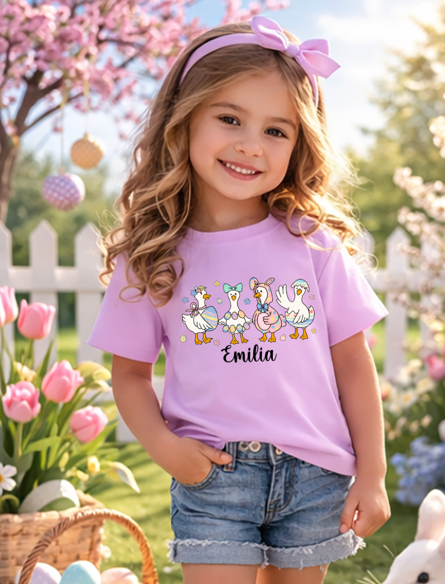 Ducks personalised easter kids T-Shirt