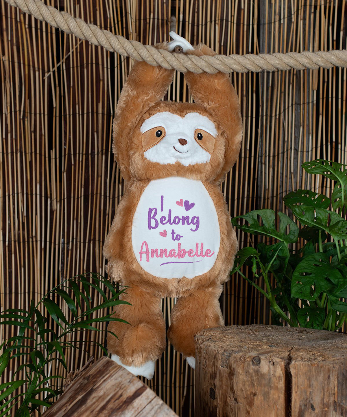 Zippie Sloth Personalised Teddy