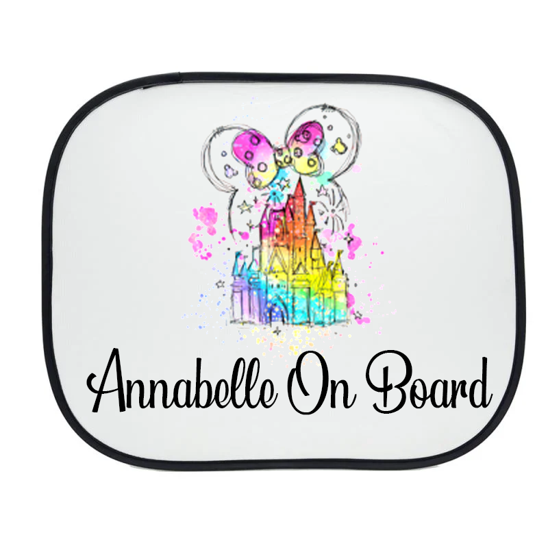 Castle Personalised Car Sun Shade