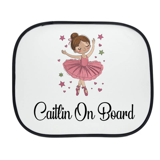 Ballerina Personalised Car Sun Shade