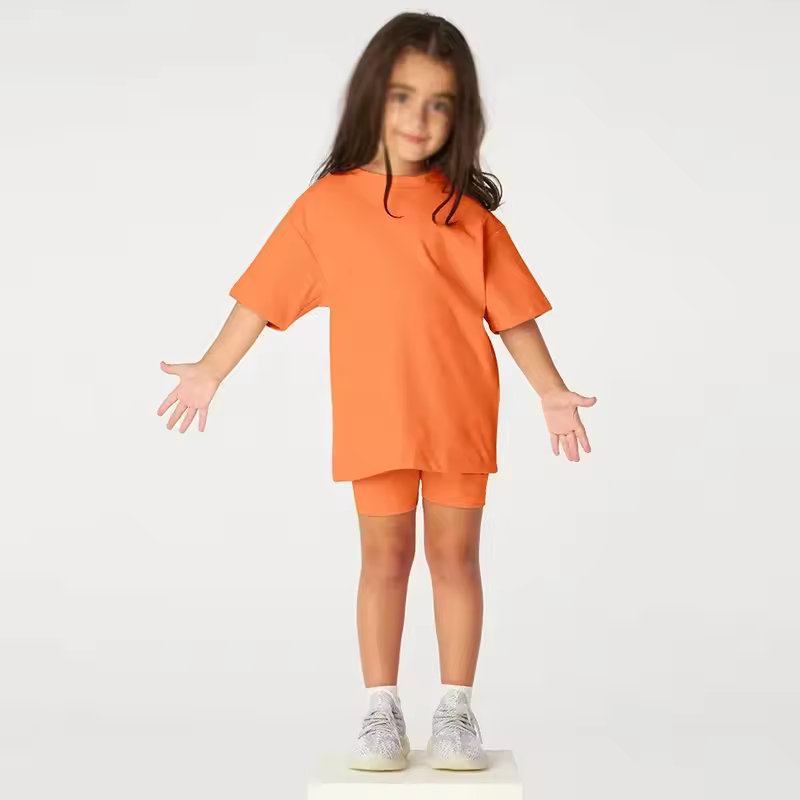 D3 Kids Personalised Cycle short summer t-shirt set