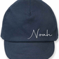 Toddler personalised elasticated cap - choose your colour
