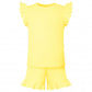 Frill style anglaise personalised shorts & top set - Lemons