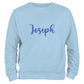 Kids personalised embroidered name sweater