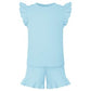 Frill style anglaise personalised shorts & top set - Lemons