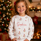 Penguin print personalised christmas jumper