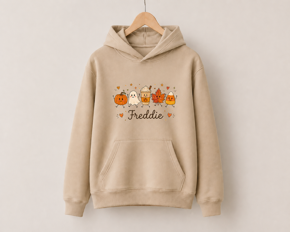 Autumn hoodie personalised with name
