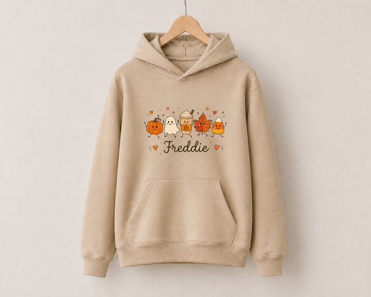 Autumn hoodie personalised with name