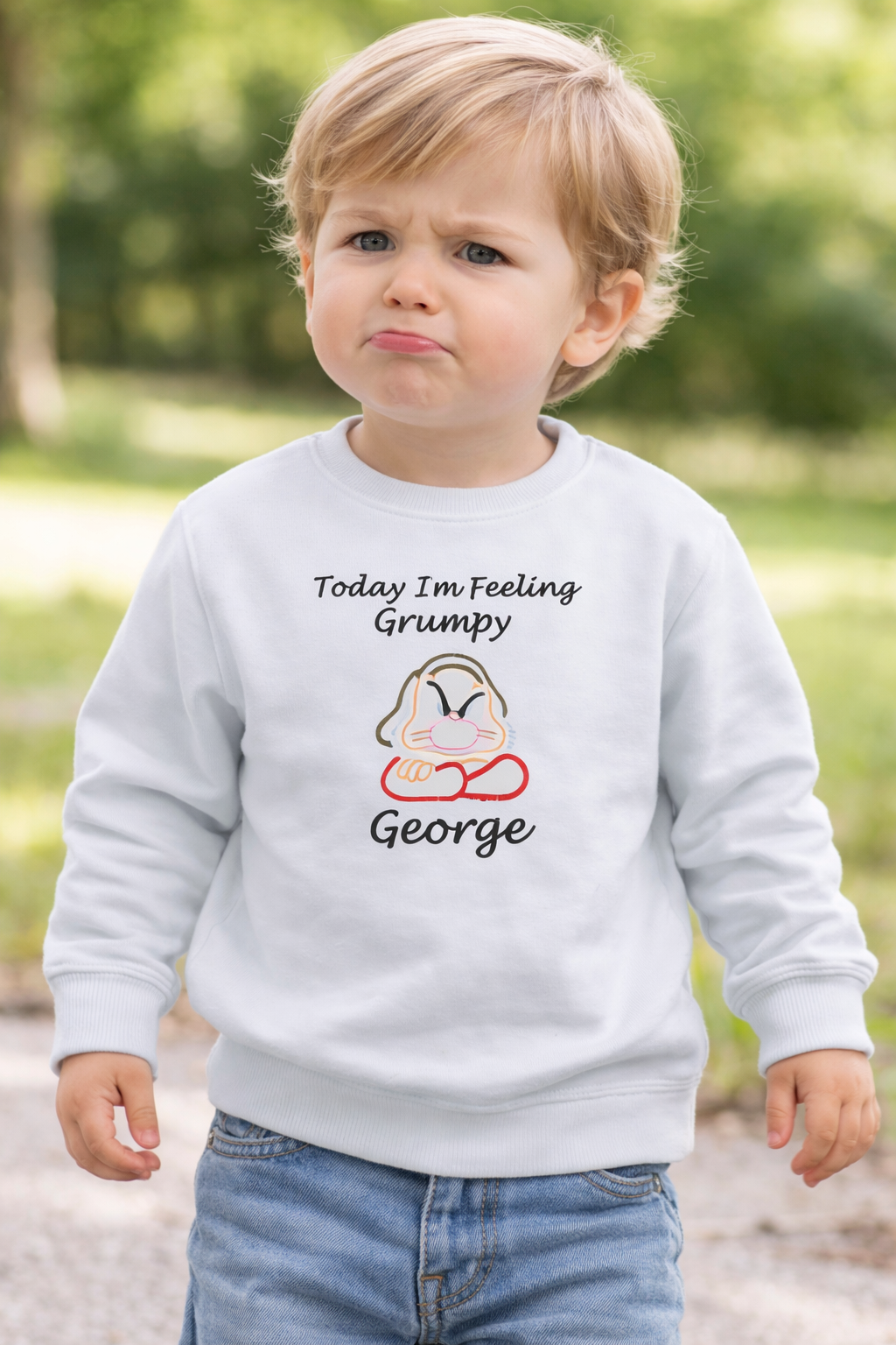 Kids personalised 7 dwarfs embroidered sweater