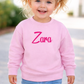 Kids personalised embroidered name sweater
