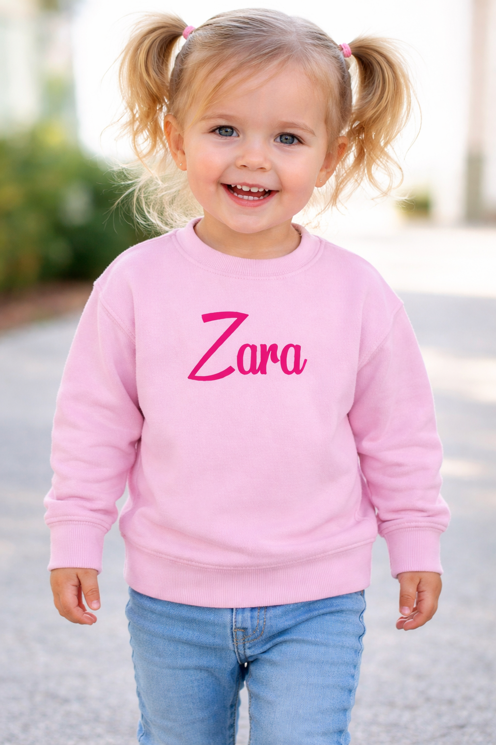 Kids personalised embroidered name sweater