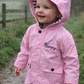 Baby/Toddler personalised Rain Splashy Jacket  coat Pink