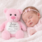 Pink Bear SnuggleMe Personalised Teddy - 19cm