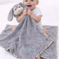 Grey Polka Dot Personalised giant comfort blanket