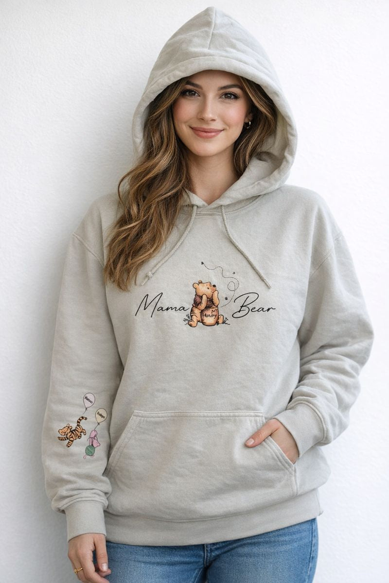 Adults Winnie the Pooh Personalised "Mummy Bear" Hoodie