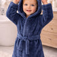 Dusky Blue Super Soft personalised Hooded Dressing Gown