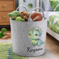 Green Dino Personalised Toy/Laundry Basket