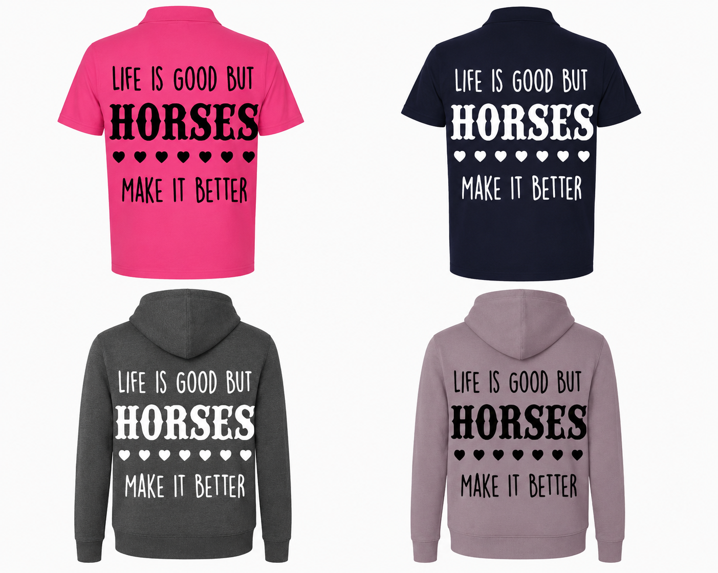 Equestrian Slogan Hoodie