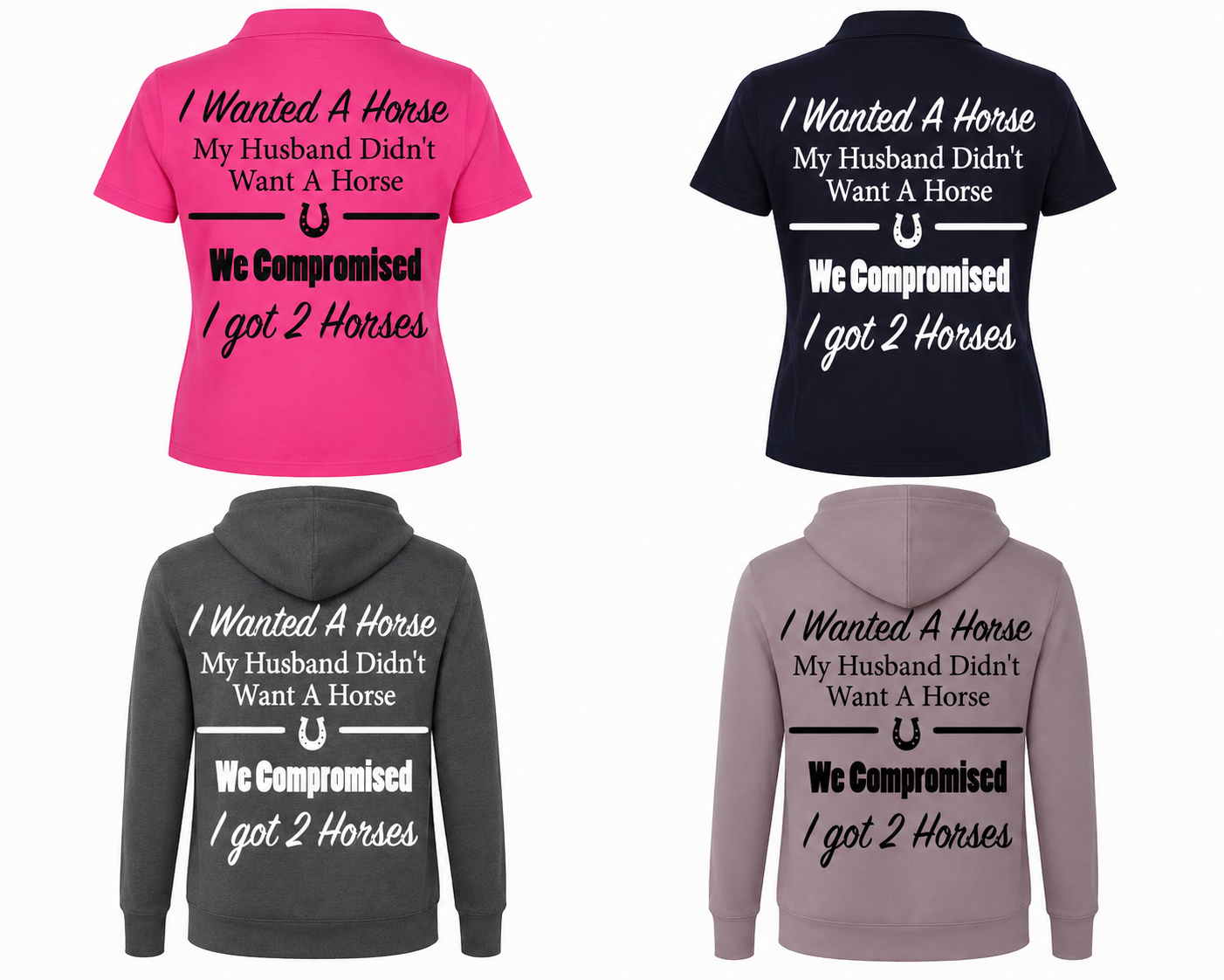Equestrian Slogan Hoodie
