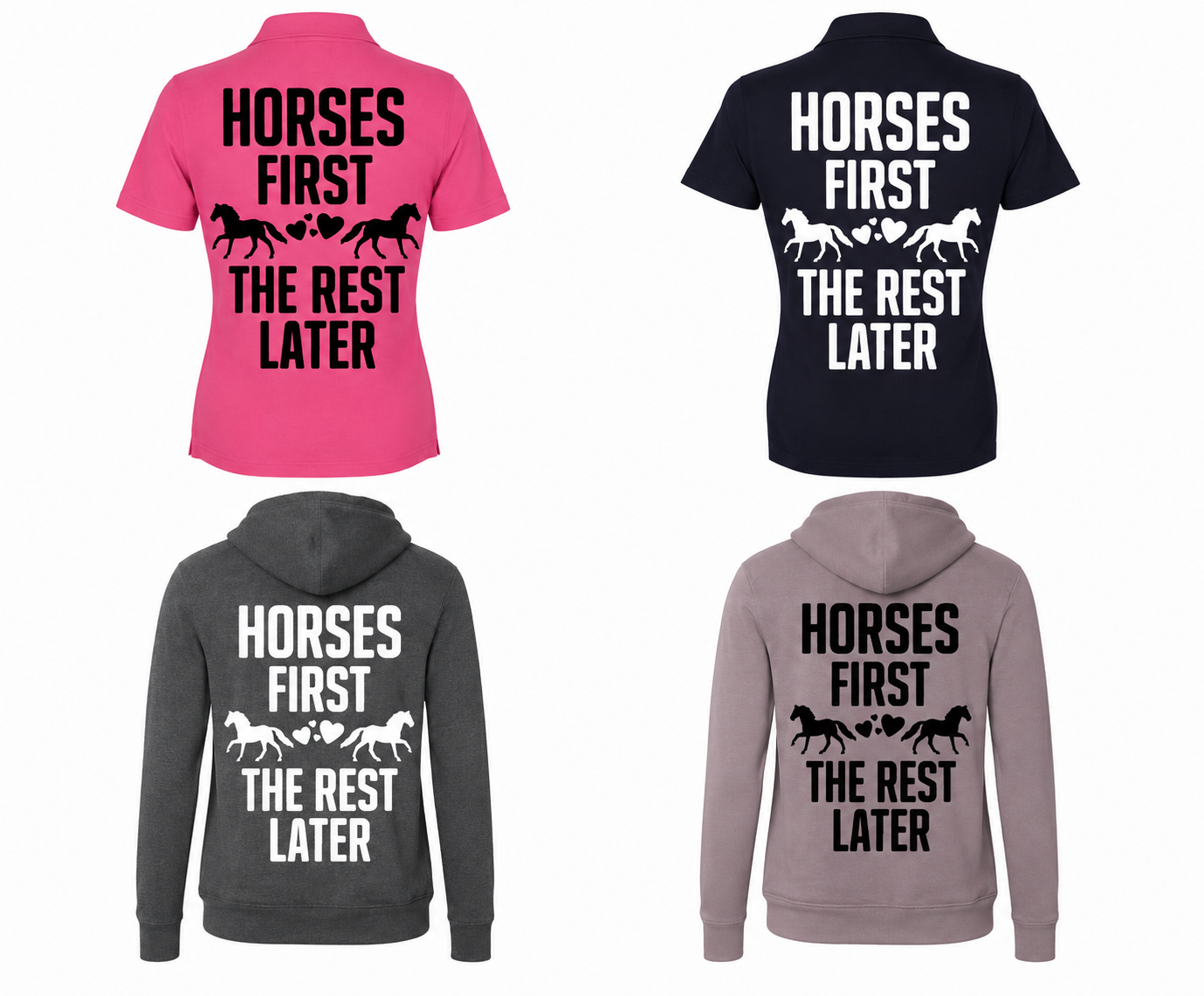 Equestrian Slogan Hoodie