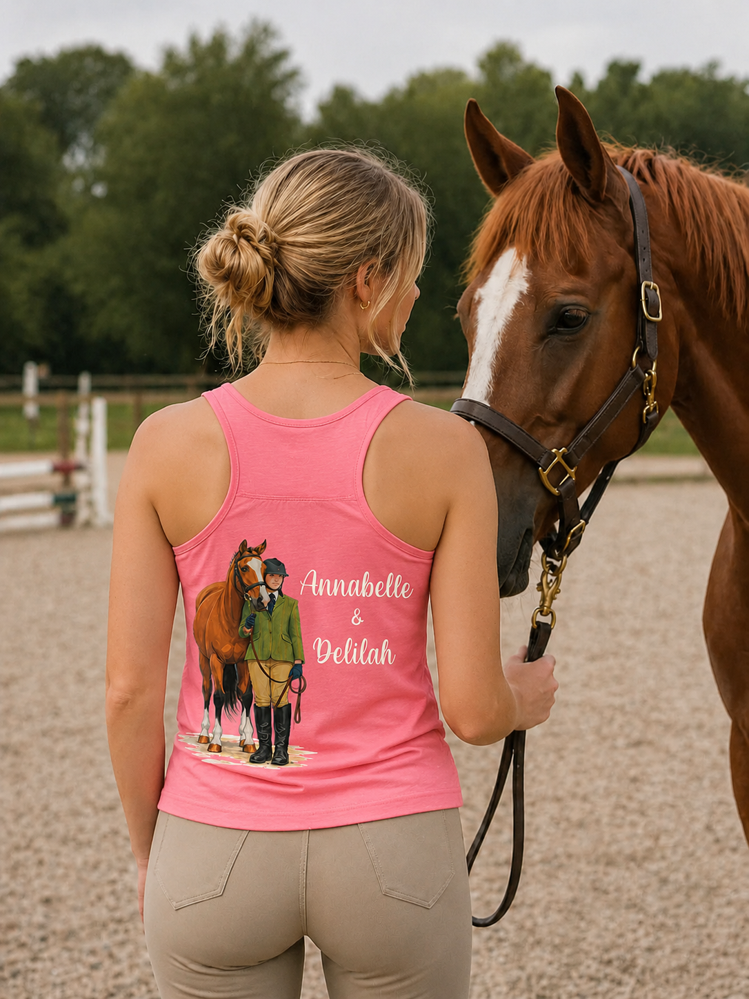 Personalised Equestrian Photo Vest Top – Adult