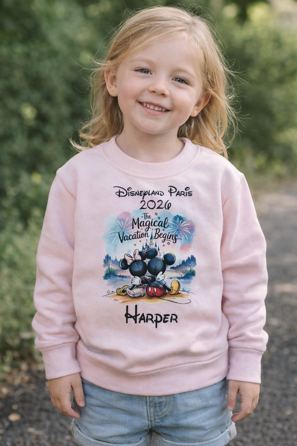 Magical Holiday personalised Disneyland Adventure sweater