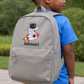 Spaceman design personalised children's backpack