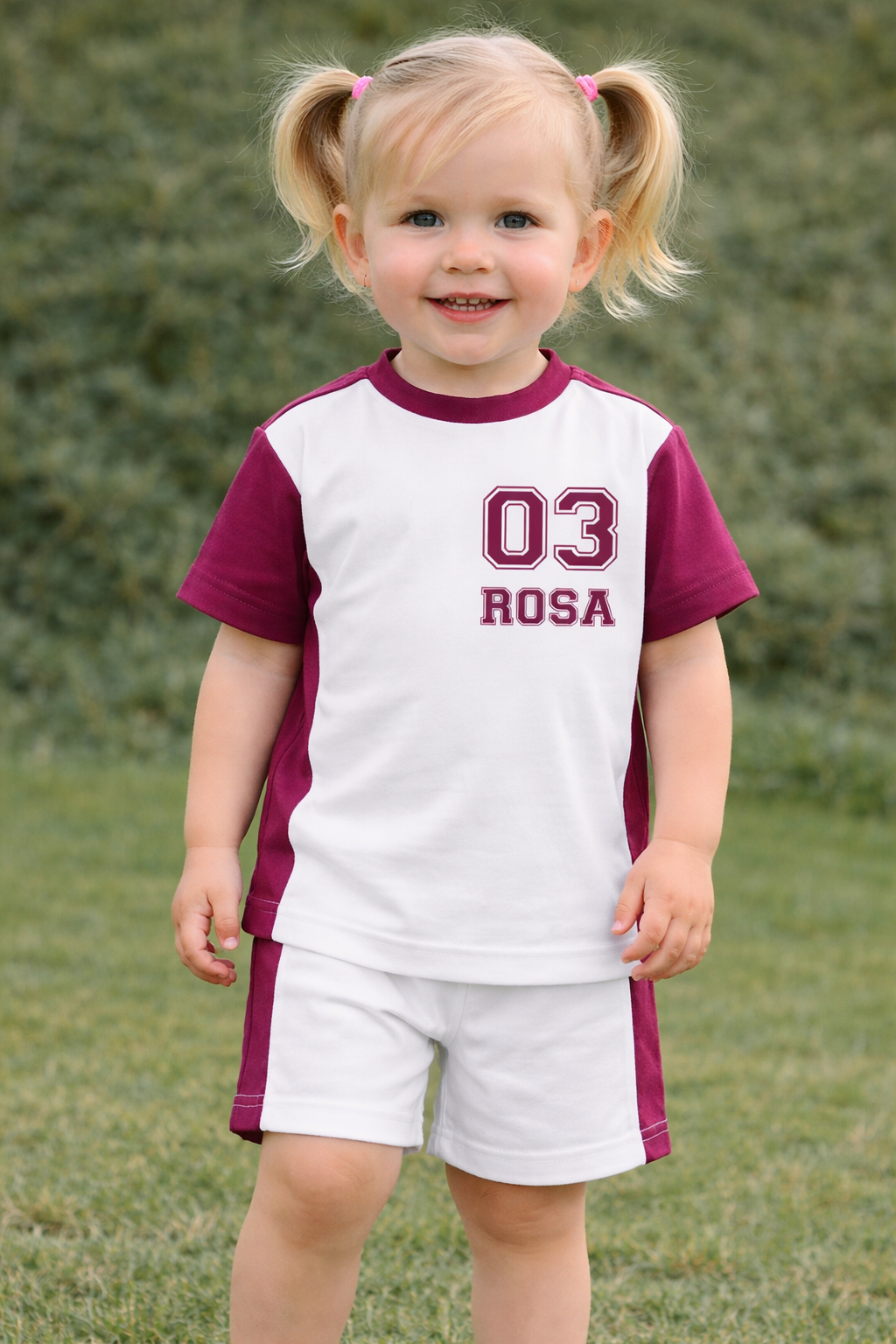 Kids personalised Sports short & T-shirt set