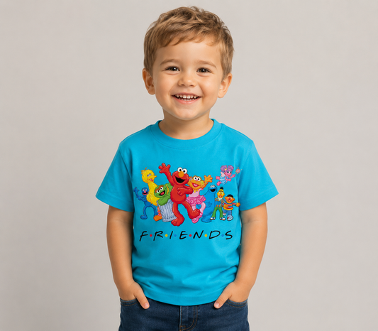 Sesame Street Personalised kids summer short sleeve T-shirt