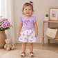 Summer Heart Shorts & T-shirt personalised kids set