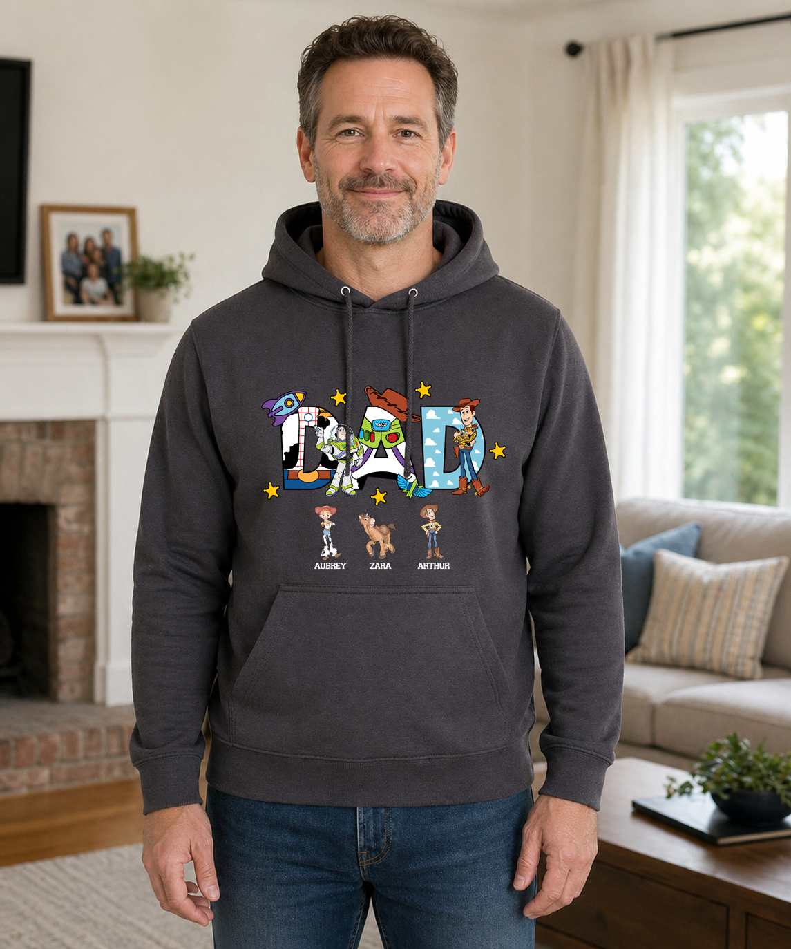Dad Toy story Fathers Day personalised Adults Hoodie