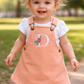 Floral initial personalised dungaree Dress - various colours