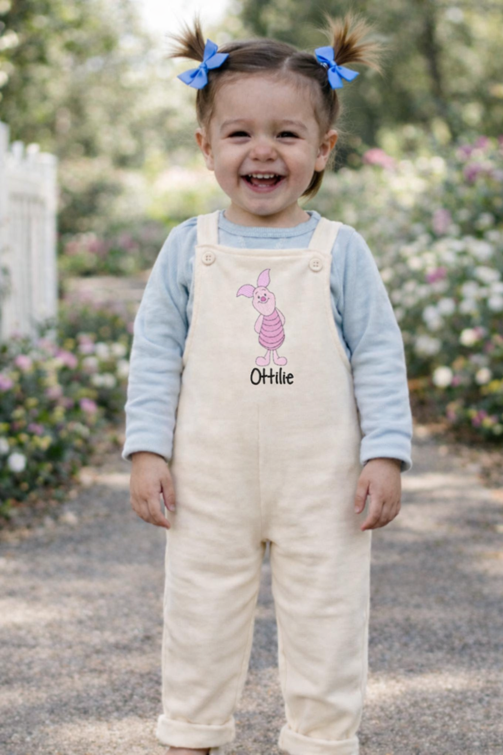Piglet Personalised Kids dungaree set