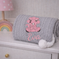 Huxley Baby Blanket Pink Dinosaur Design & Name