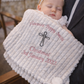 Christening Design Blanket - The Kenton baby blanket - various colours
