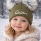 Khaki Green 1-4 years Single Pom hat