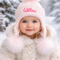 Pink Triple Pom hat - 3+ Months