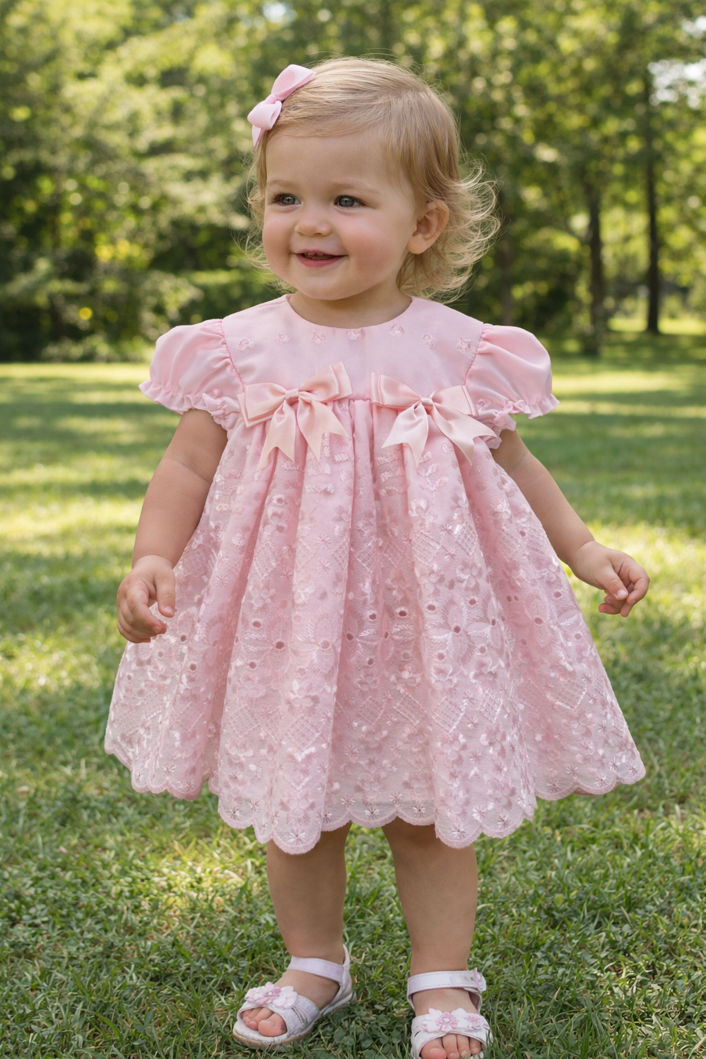 Baby Girls Spanish Sun Dress - Pink
