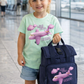Mini Flyer personalised t-shirt pink design - various colour tops
