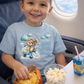 Mini Flyer personalised t-shirt blue design - various colour tops