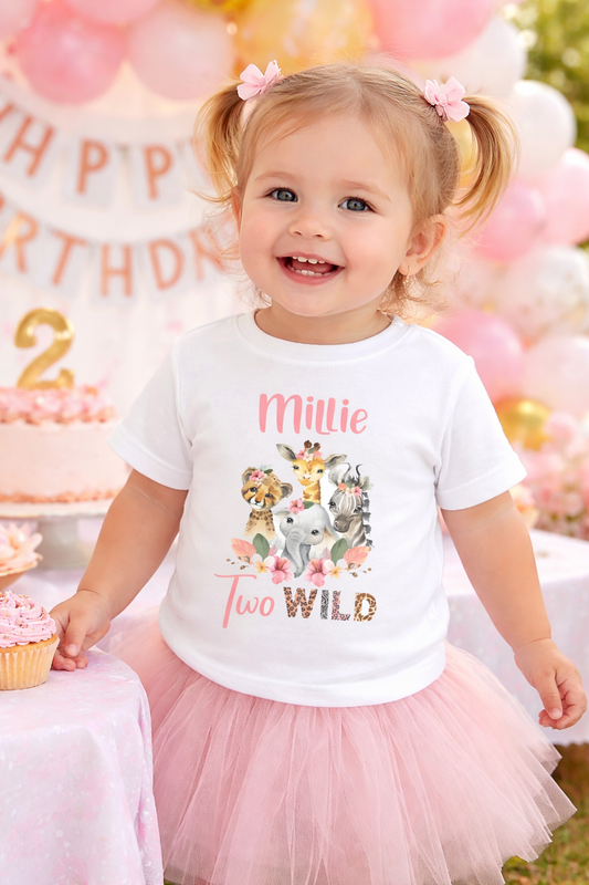 Personalised Birthday T-Shirt - TWO Wild