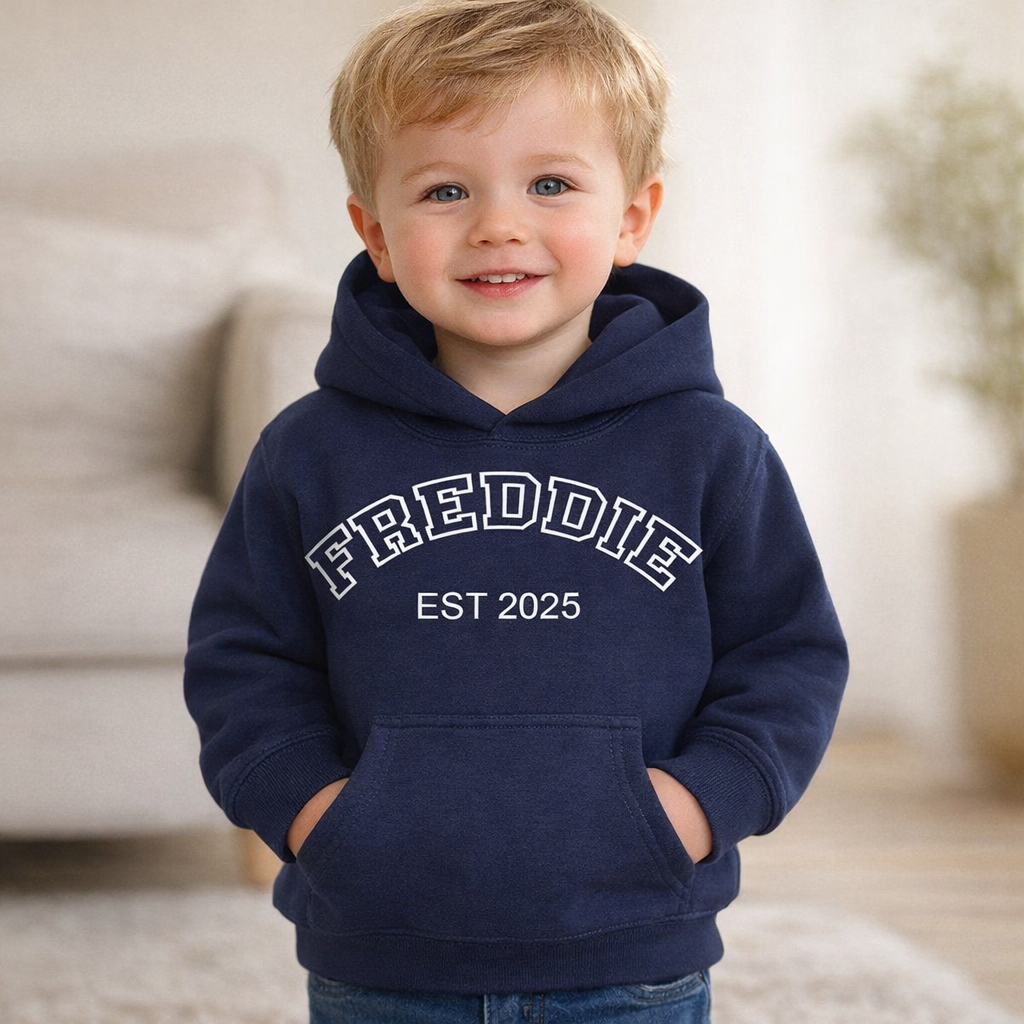 Mini Varsity personalised hoodie