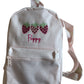 Trio of Strawberries Personalised children's backpack