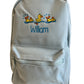 Children's Backpack personalised with Ducks Design
