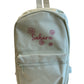 children's Backpack personalised with Daisies & Name Design
