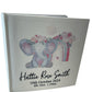 Pink Elephant design personalised baby photo album