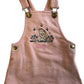 Winnie The Pooh embroidered Personalised Kids Dungaree Dress